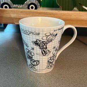 EUC Disney Sketch Mug Minnie Mouse